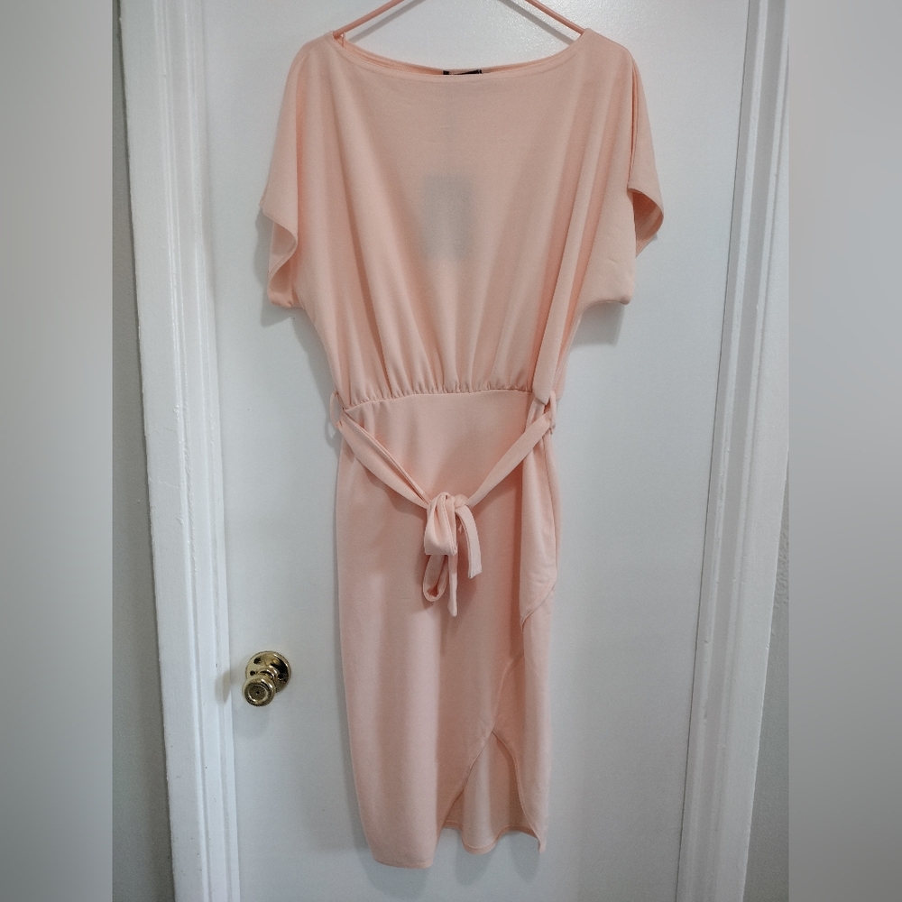 Pretty Little Thing Pink Midi Dress Size 8